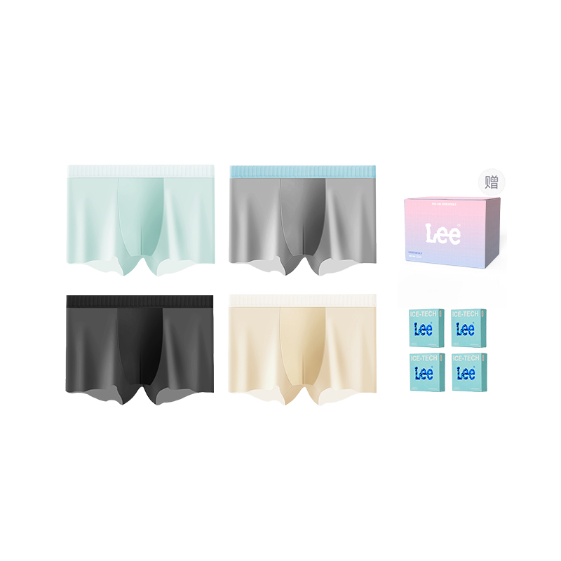 

Мужские трусы боксеры упаковка 3 штуки Lee, черный