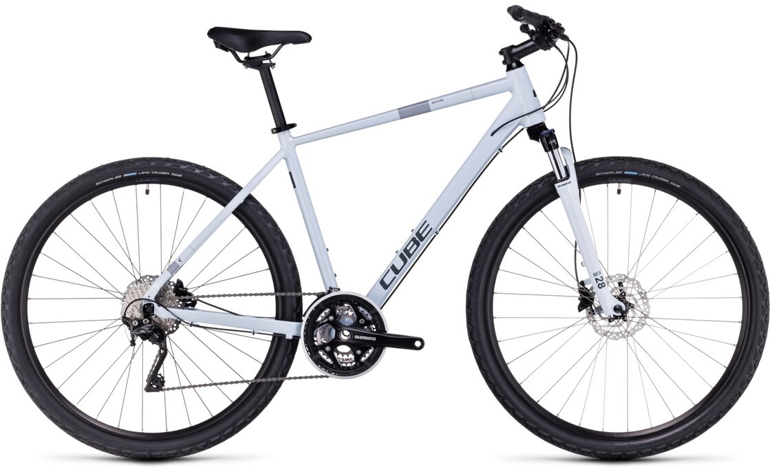 

Кроссовый велосипед Cube Nature Pro - 28 дюймов - Diamant - 2024, цвет Weiß|frostwhite´n´grey