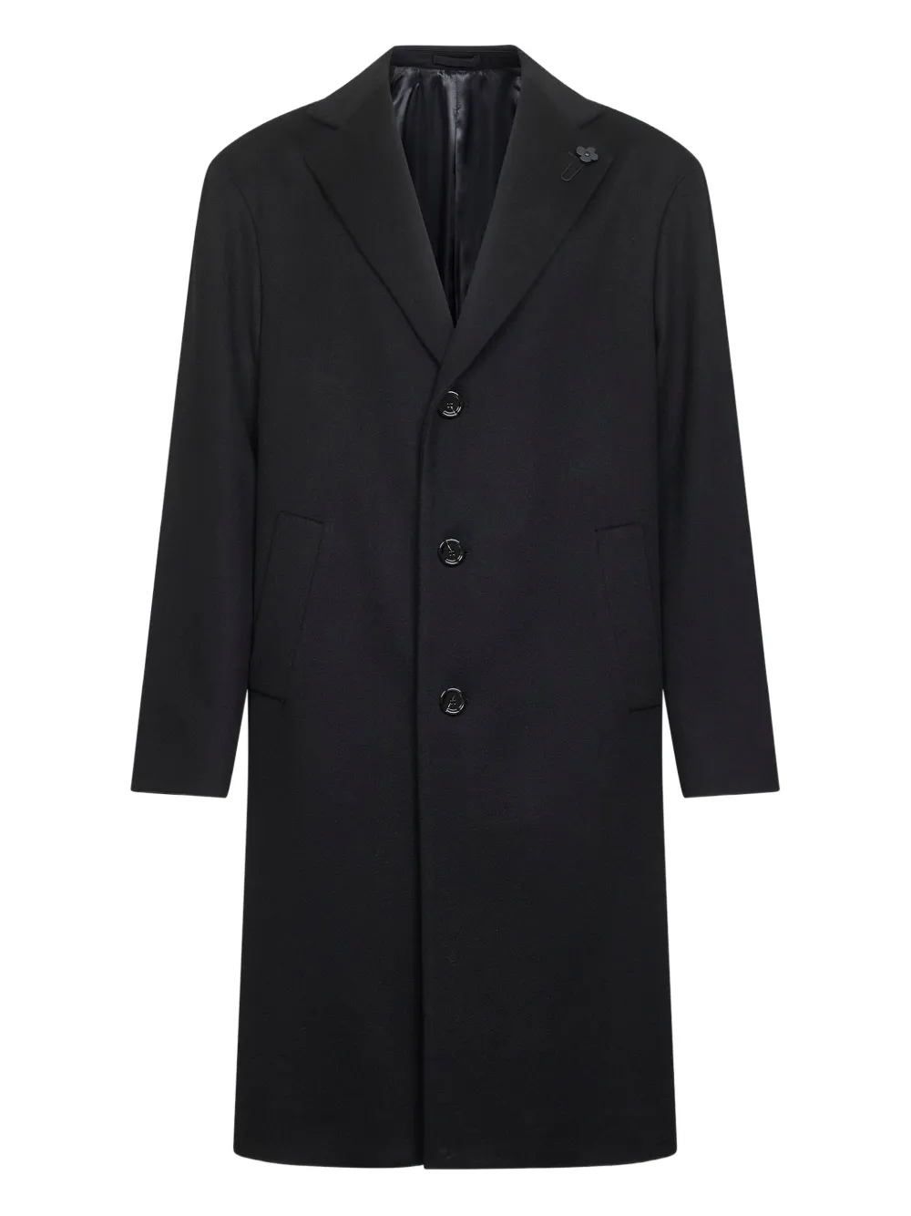 

Однобортное пальто Lardini, черный