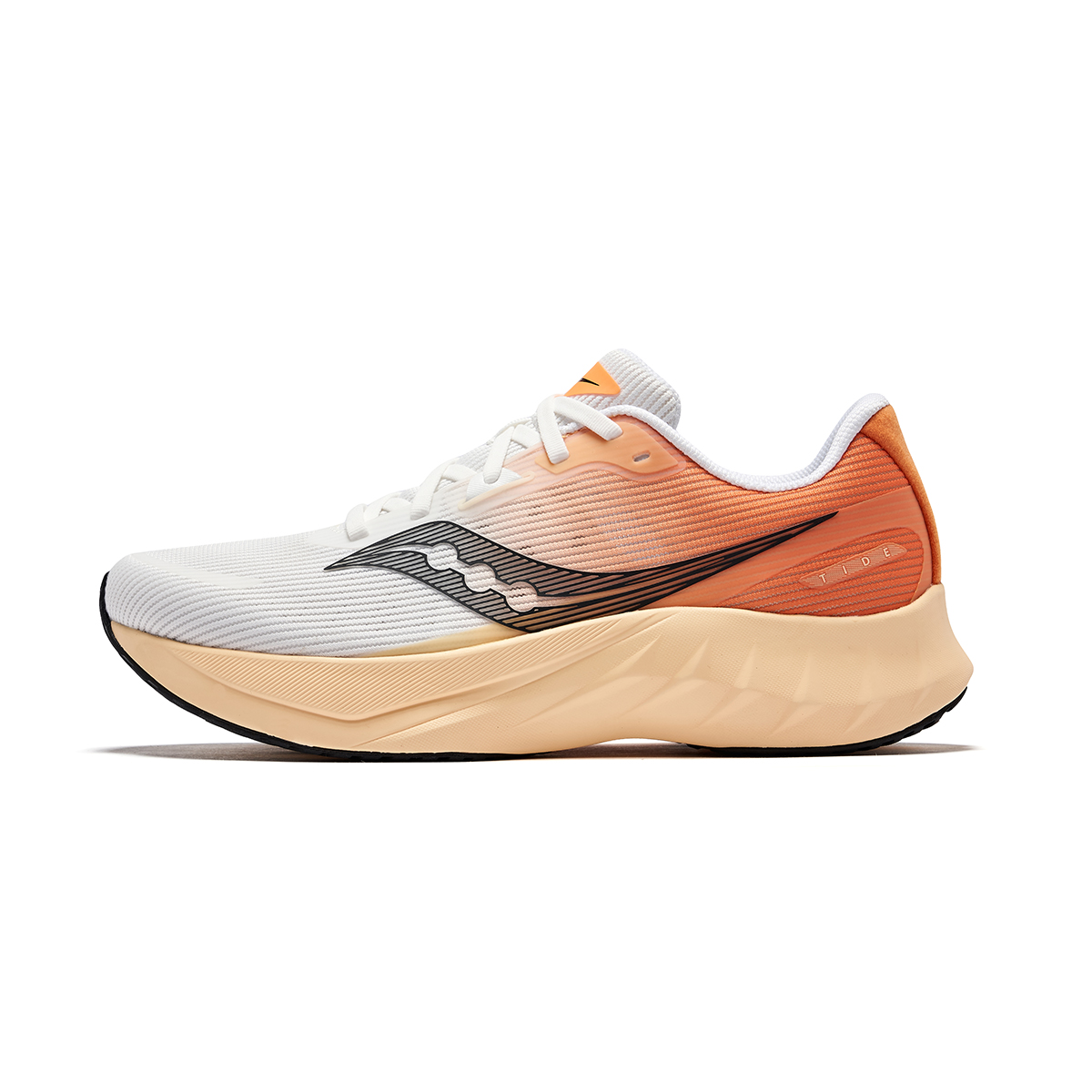 

Saucony Тайд 2 кроссовки для бела низкие мужские белый черный оранжевый, цвет White Black Orange