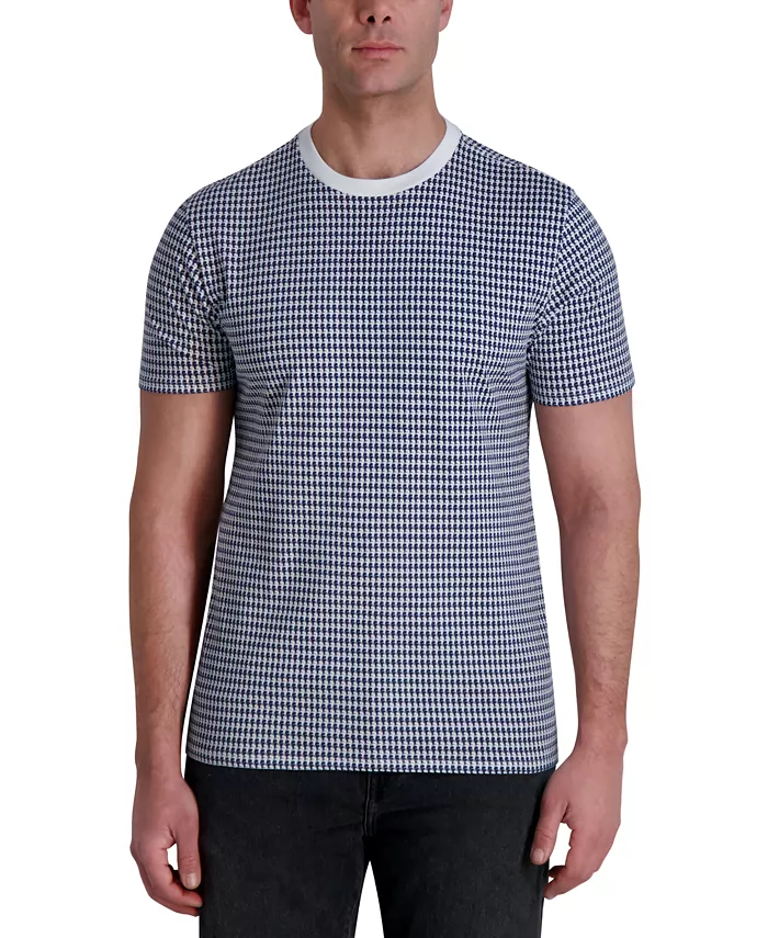 

Мужская футболка Houndstooth KARL LAGERFELD PARIS, синий