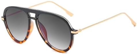 

Мужские солнцезащитные очки большого размера для женщин, металлические оправы, качественные мужские солнцезащитные очки для вождения, защита от УФ-излучения UV400 MTZJH, Black Leopard