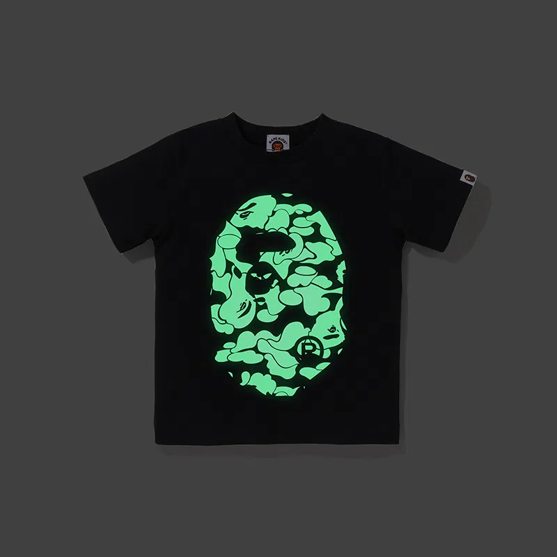 Футболка Pre School A BATHING APE черная — фото 4