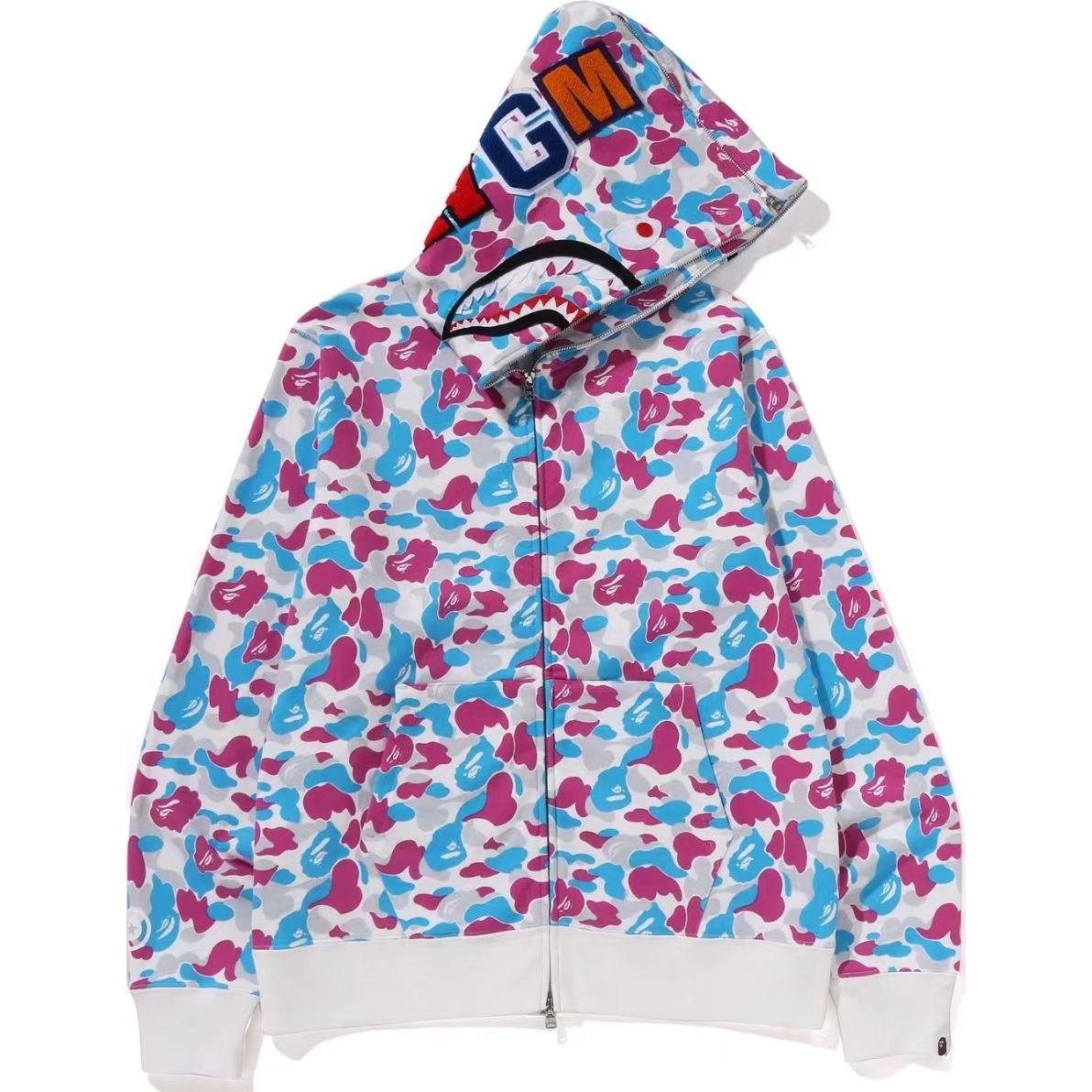 Бейп сторе джакарта отдельный акула полная молния худи A BATHING APE, оранжевый — фото 4