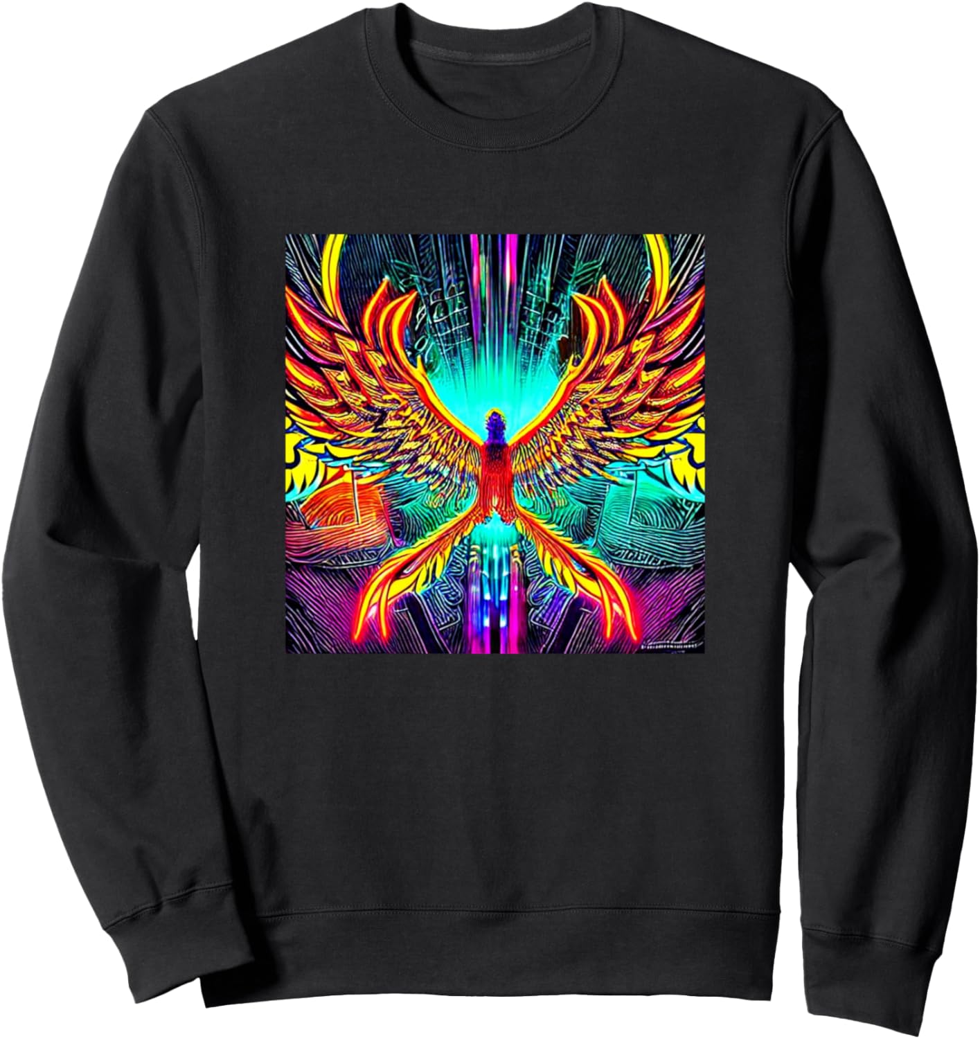 

Толстовка Phoenix from the Ashes Phoenix - Line Art Men Women Boy Girl Kids Gift, черный