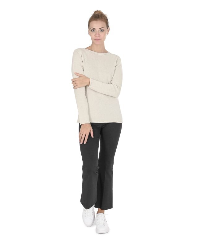 

Свитер женский с воротником-бато coe 0015 crãme Crown Of Edinburgh Cashmere, бежевый