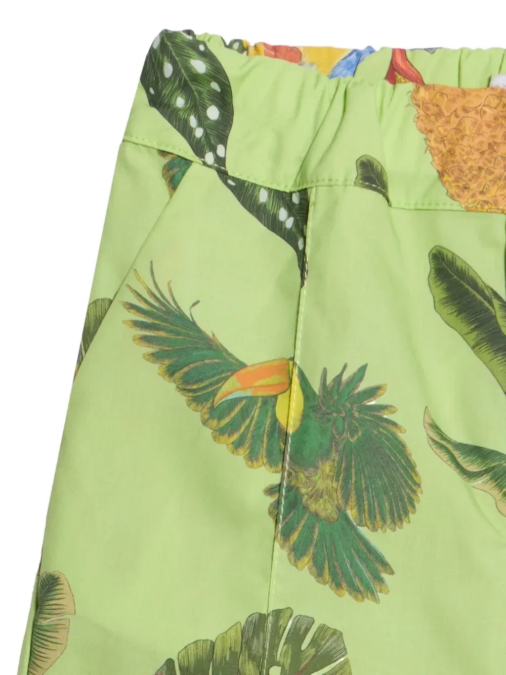 Шорты с принтом "Тропикана" Roberto Cavalli Junior, зеленый — фото 4