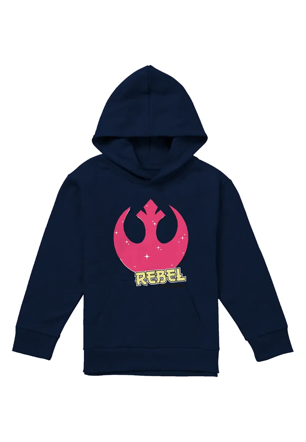 Детская худи Star Wars Rebel Manga Logo Disney, темно-синий — фото 4