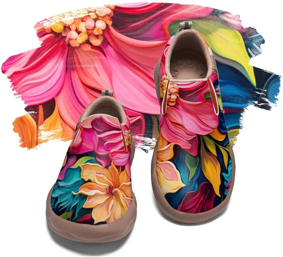 Мокасины мужские с принтом Art, Loafers & Slip-Ons, Colorful Flowers-05 Solepulse — фото 2