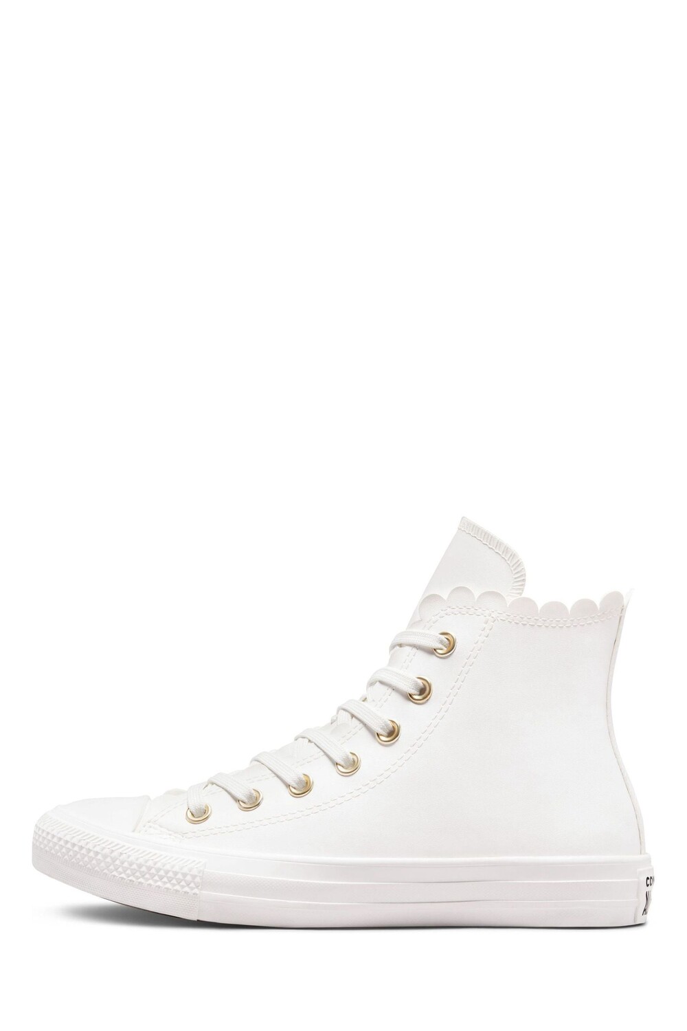 Высокие спортивные кроссовки с отделкой ракушкой Converse, белый — фото 2
