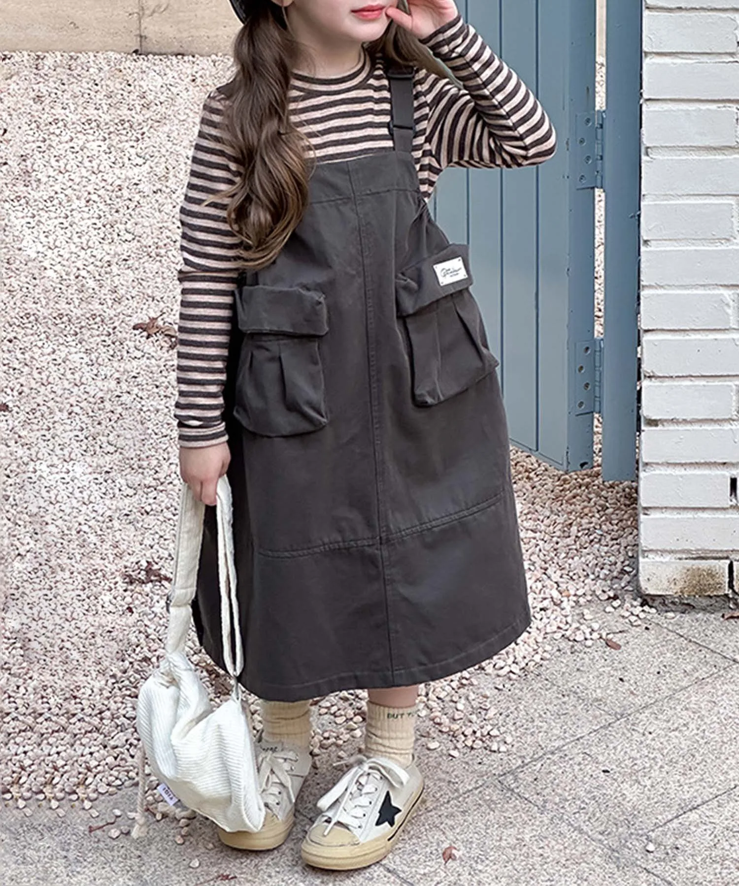 Юбка-комбинезон Aimoha Kids, Dark Gray