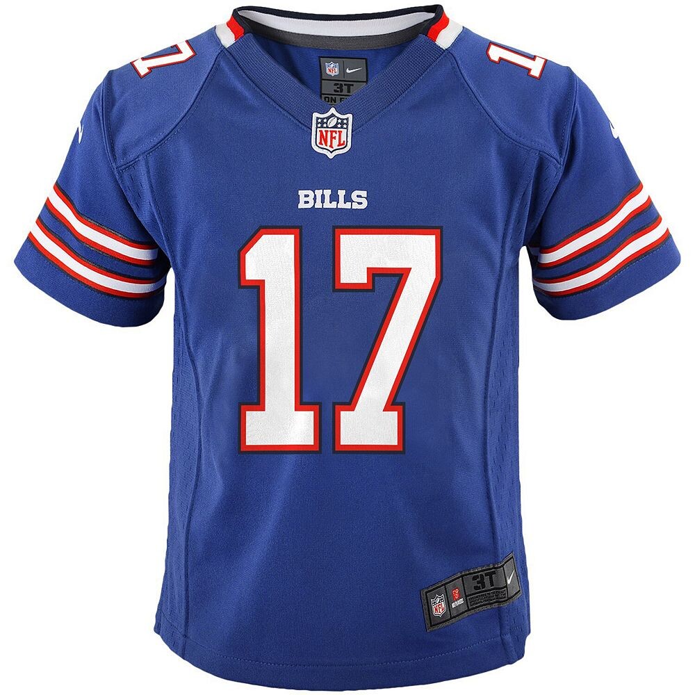 Джерси Nike Josh Allen Royal Buffalo Bills для дошкольников, цвет Bil Blue — фото 3