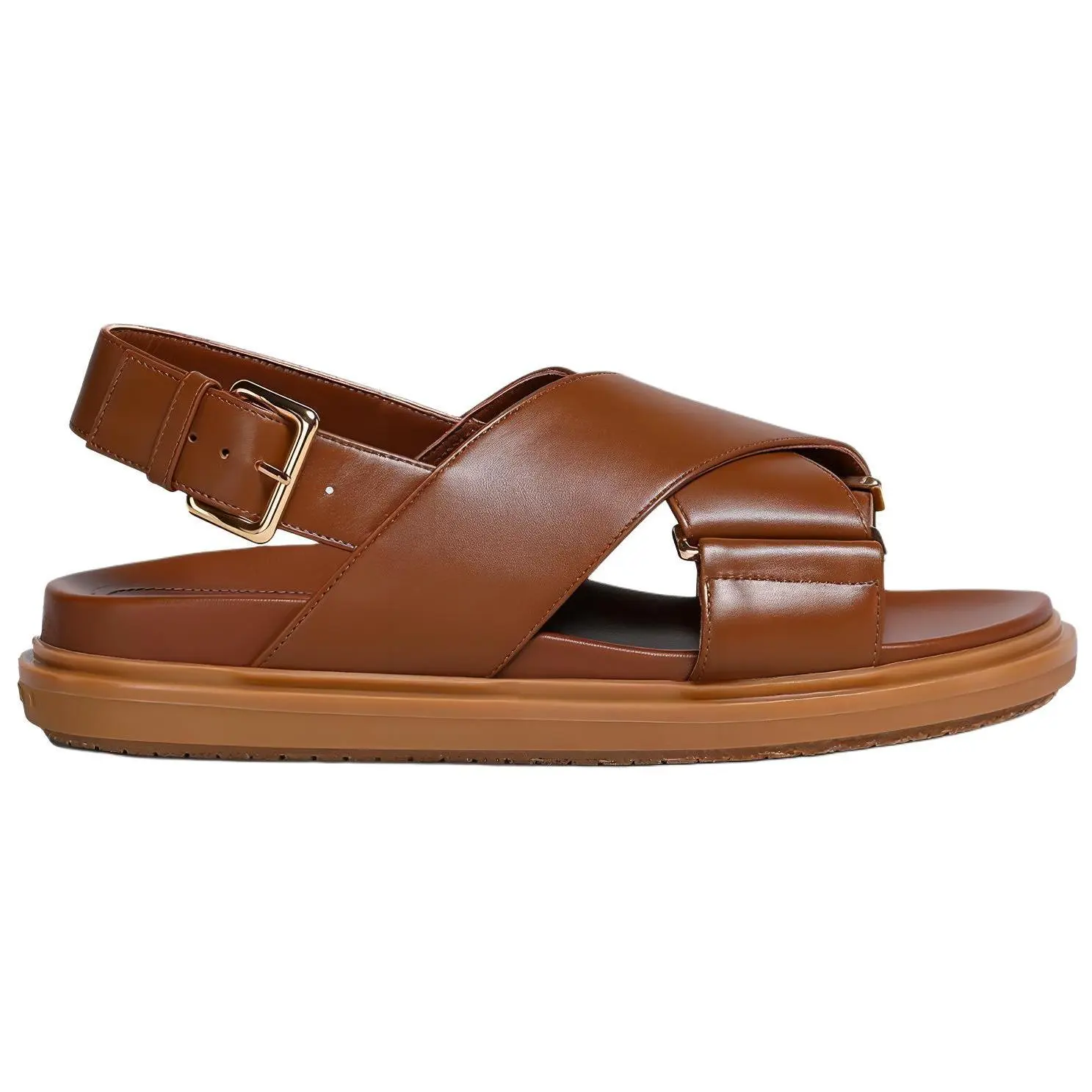 Логотип с тиснением на босоножках с пряжкой Women's MARNI, Original Shoe Box Included — фото 3