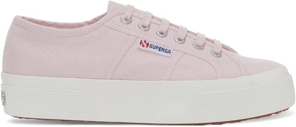 Кроссовки Superga 2740 Platform для мужчин и женщин - иконические итальянские теннисные кроссовки с дышащим верхом из ткани и нескользящей резиновой подошвой, Pinkish Avorio — фото 3