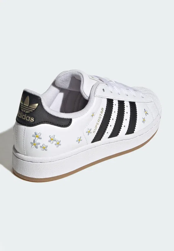 Кроссовки Adidas Originals Superstar II, облачно-белый, основной черный, жевательная резинка — фото 4