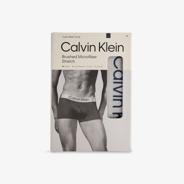 

Трусы Calvin Klein с фирменной резинкой из стрейч-джерси, темно-синий