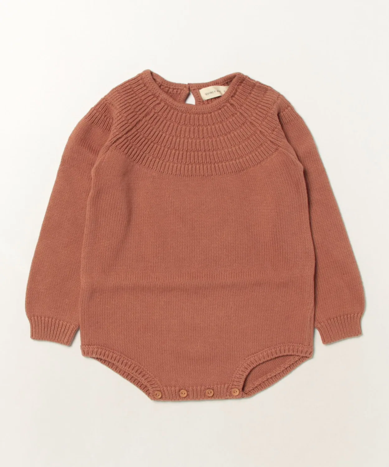 Комбинезон вязаный Dalia Rosie Romper, органический хлопок, цвет шоколад