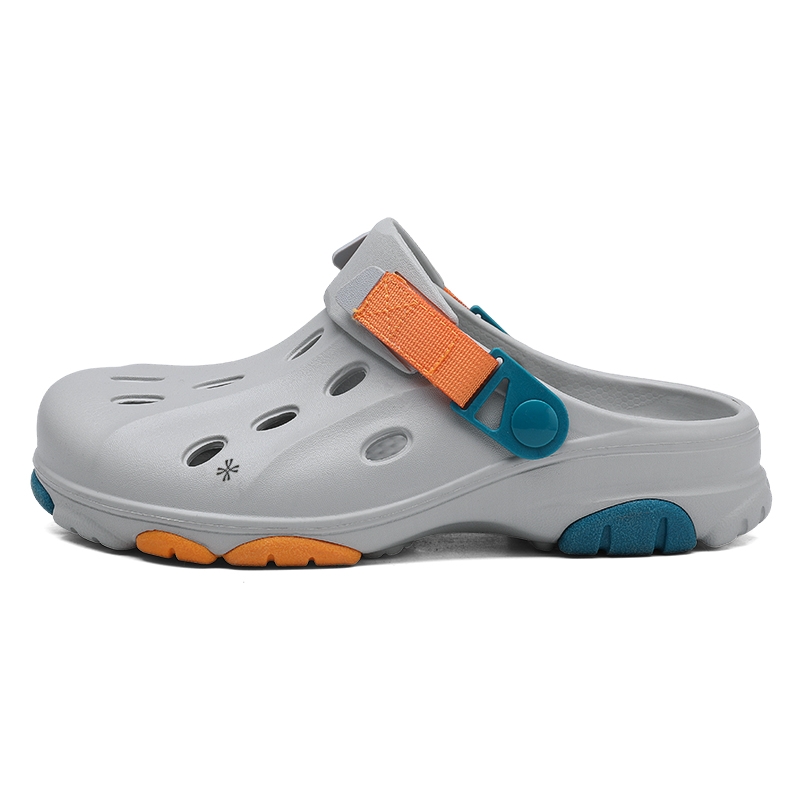 

Сандалии детские износостойкие противоскользящие для подростков YUZHAOLIN, серый/синий/желтый