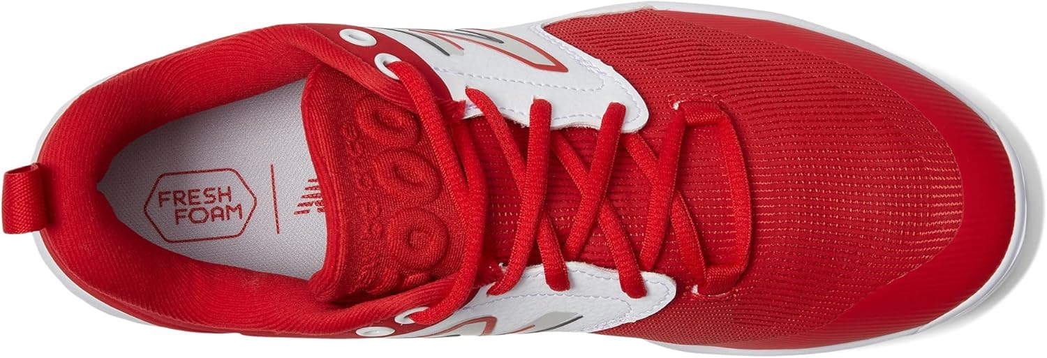 Мужские бейсбольные кроссовки New Balance Fresh Foam 3000 V7 Molded, Red/White — фото 3