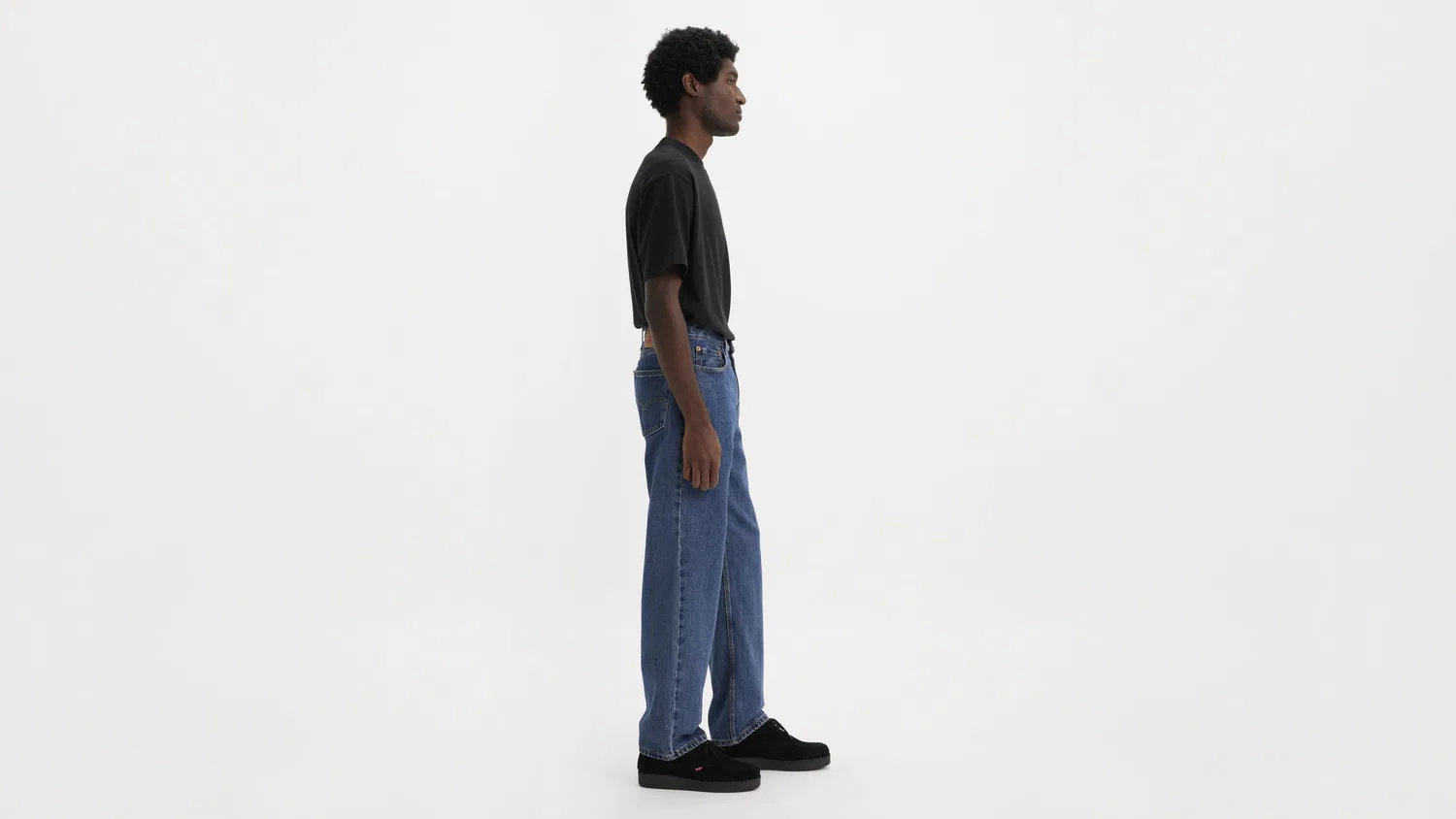 Мужские джинсы 505 Regular Levi's, темно-синий вымытый — фото 4