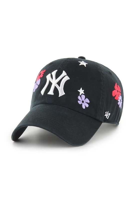 

Бейсболка с козырьком хлопковая MLB New York Yankees 47 Brand, черный
