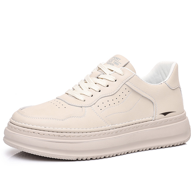 

FEIKE Дышащие мужские скейтерские кеды низкие бежевые, цвет Beige