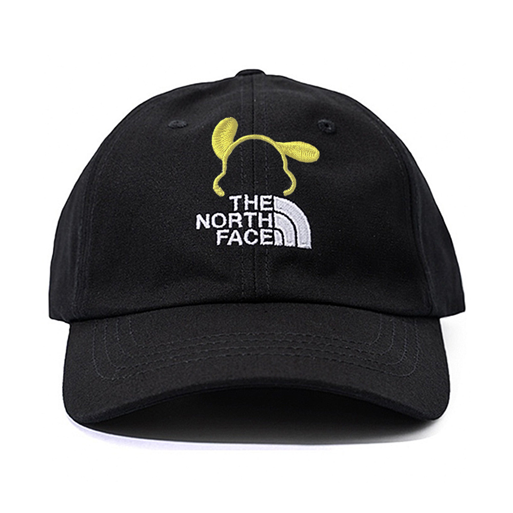 

THE NORTH FACE Бейсболка хлопковая унисекс черно-желтые