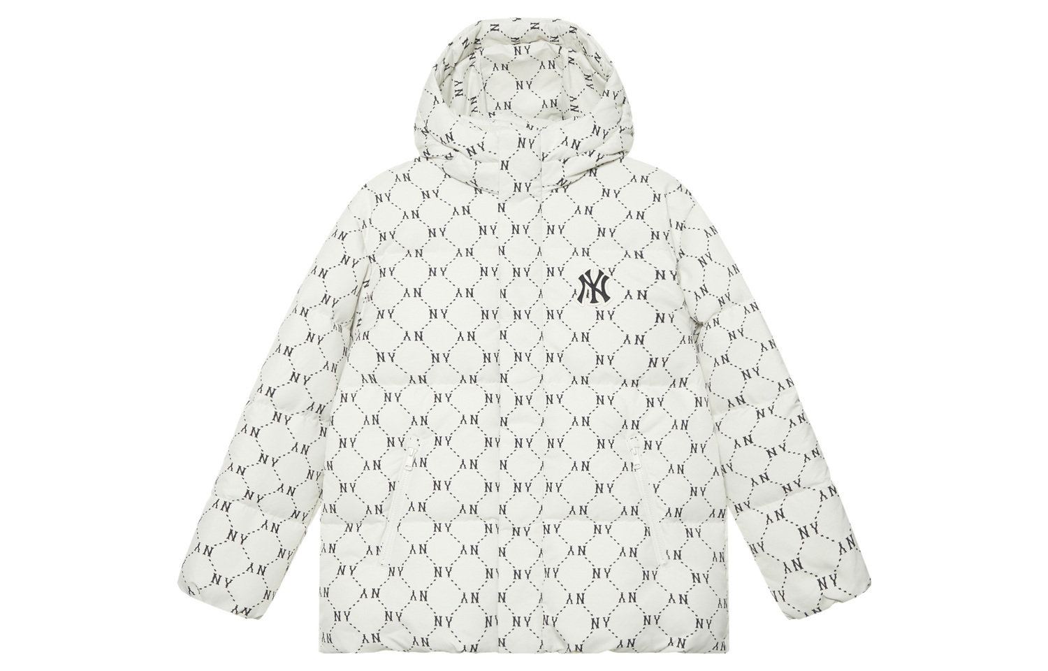 

MLB Пуховик Monogram Collection New York Yankees унисекс тёмно-кремовый, Dark Cream