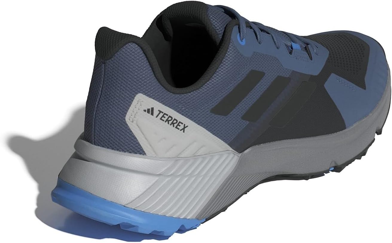 Мужские трейловые кроссовки Adidas Terrex Soulstride, черный/синий — фото 4