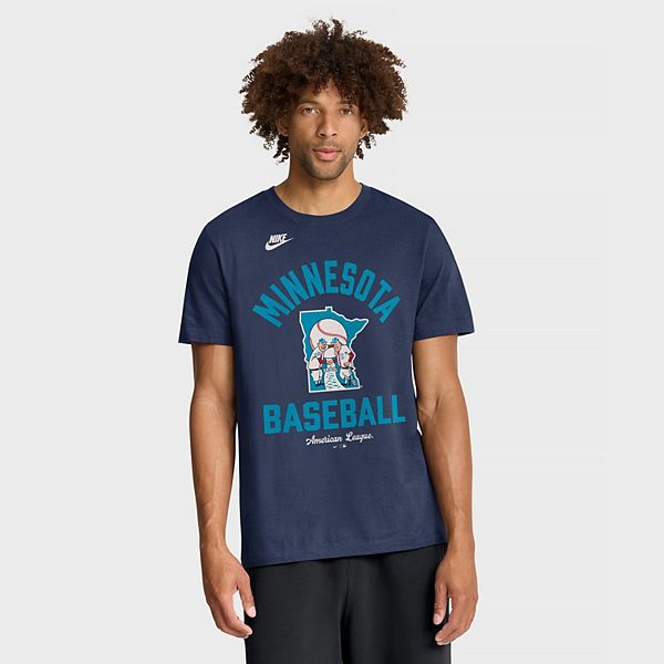 

Мужская футболка navy minnesota twins cooperstown collection Nike