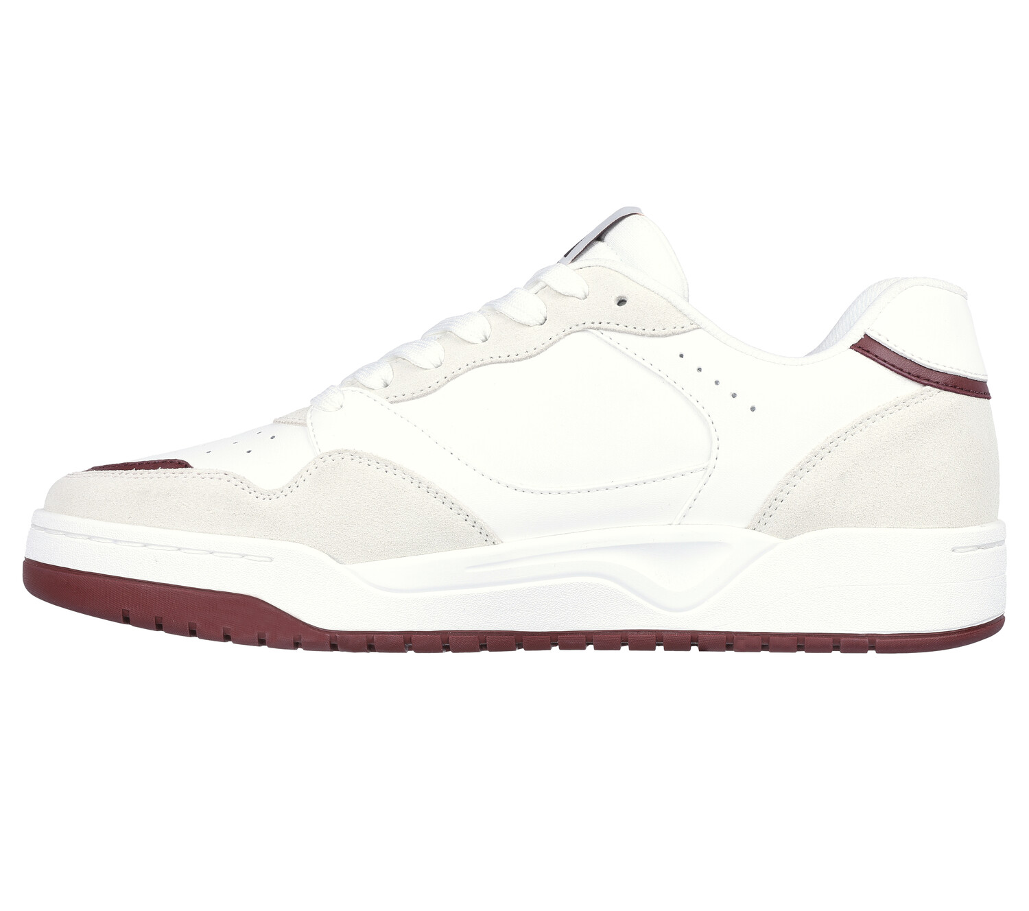 Низкие кроссовки Skechers KOOPA VOLLEY LOW LIFESTYLE, цвет Weiß/Burgunderrot — фото 4