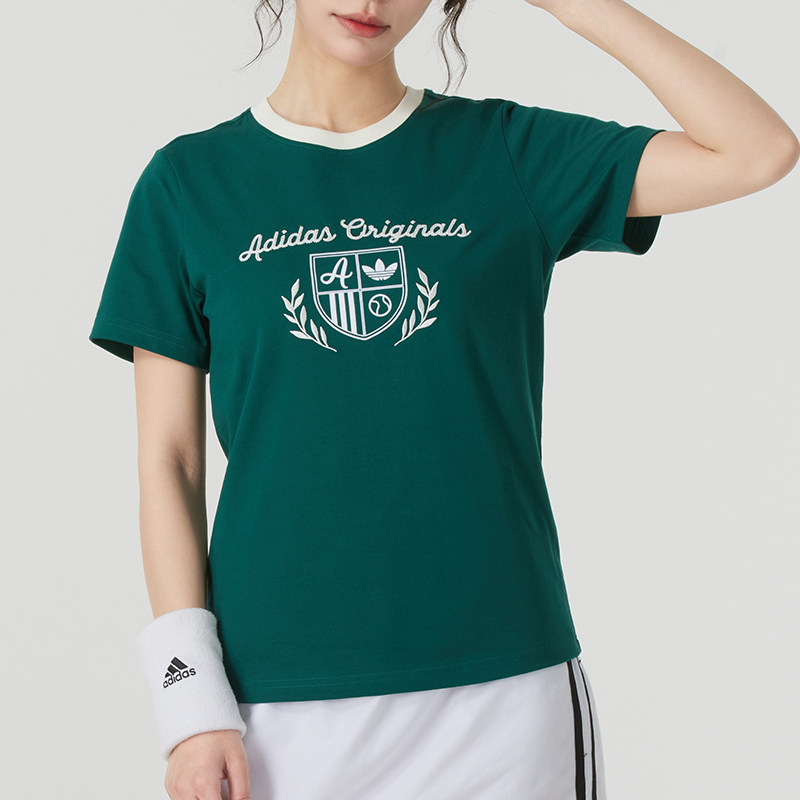 Adidas Originals Футболка SS25 женская green — фото 4