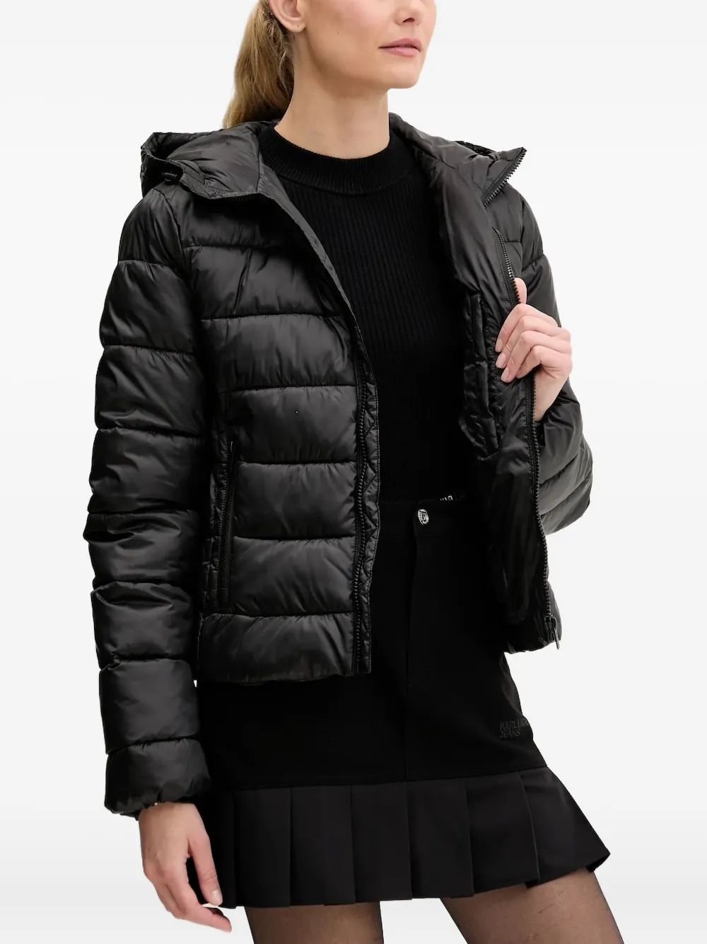 

Куртка-пуховик с капюшоном Karl Lagerfeld Jeans, черный