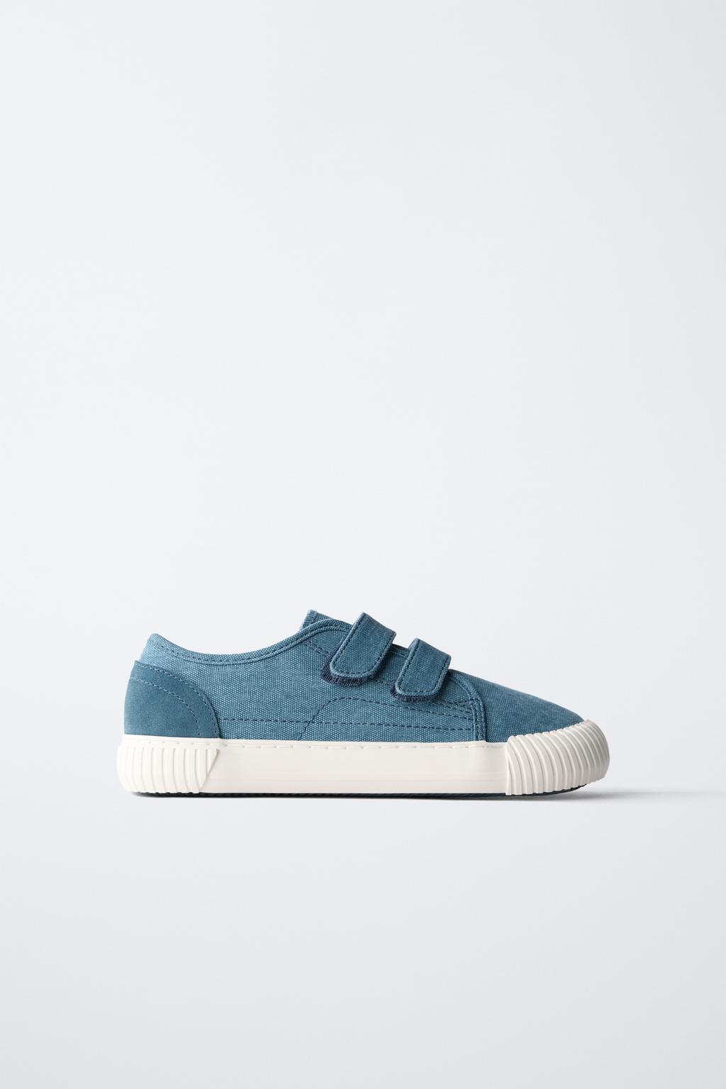

Хлопковые кроссовки для босоножек ZARA, синий
