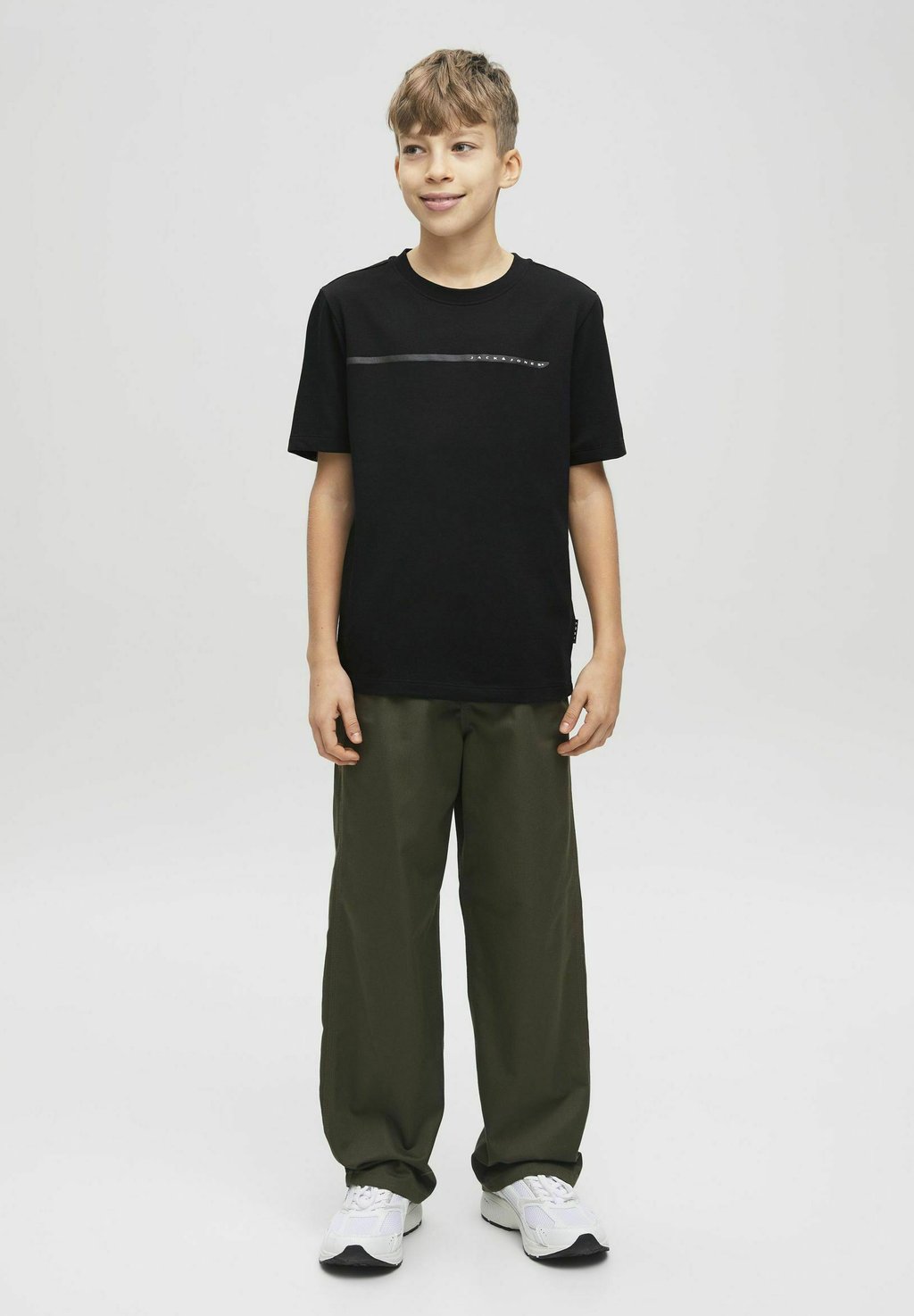 

Рубашка с принтом LOGO Jack & Jones Junior, черный
