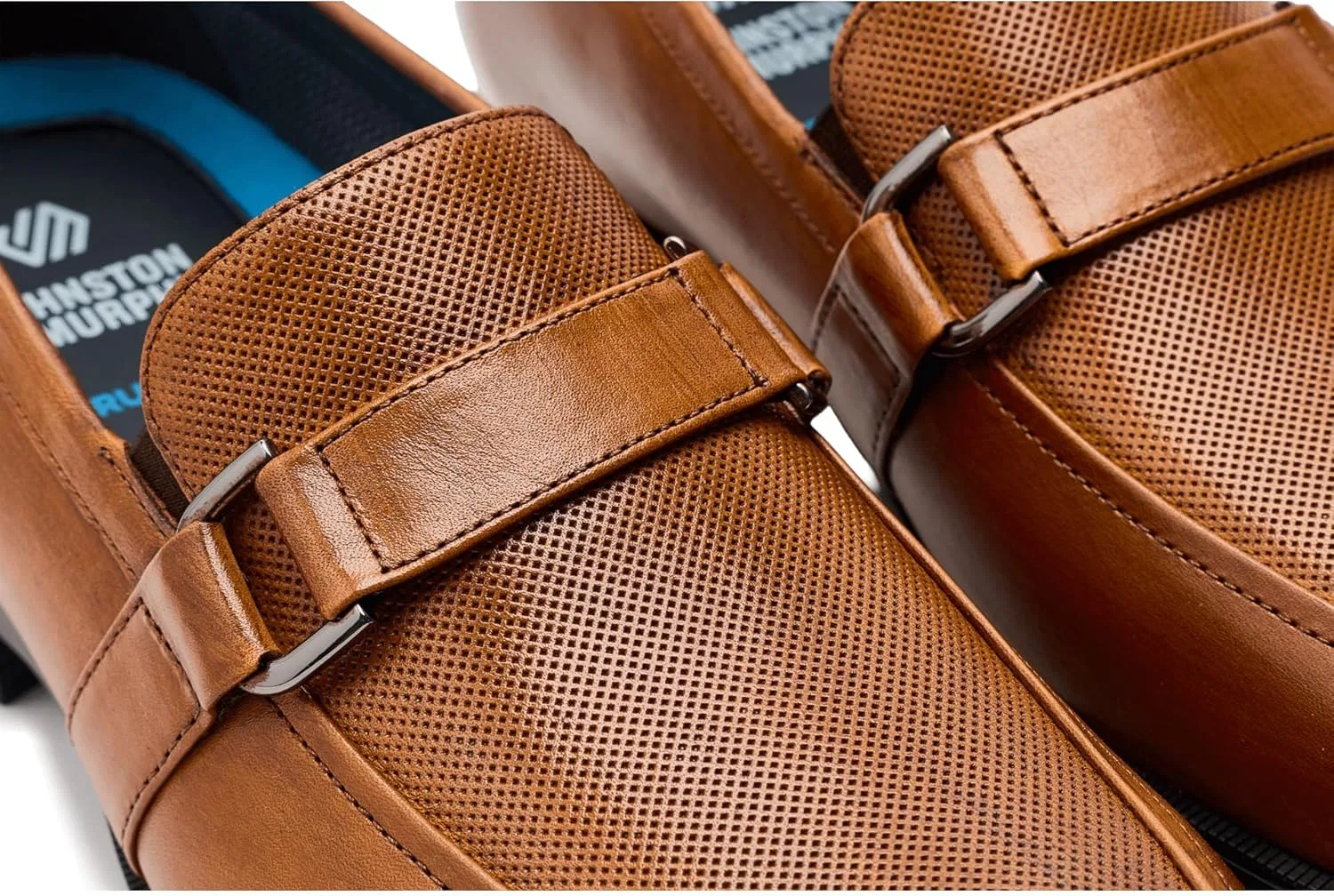 Лоферы с тиснением Johnston & Murphy, Tan Full Grain — фото 2
