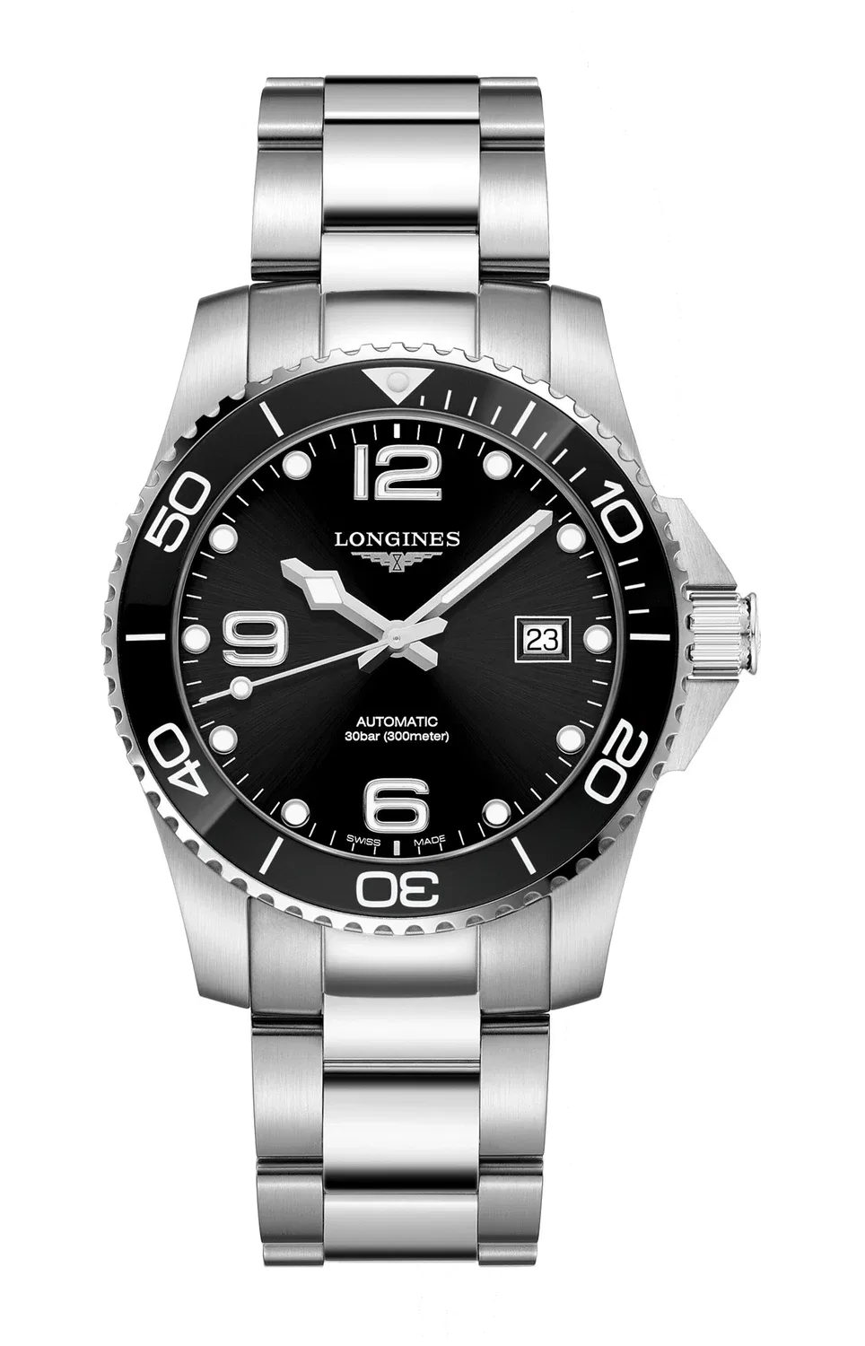 HYDROКОНКВЕСТ - L3.781.4.56.6 LONGINES, серебряный