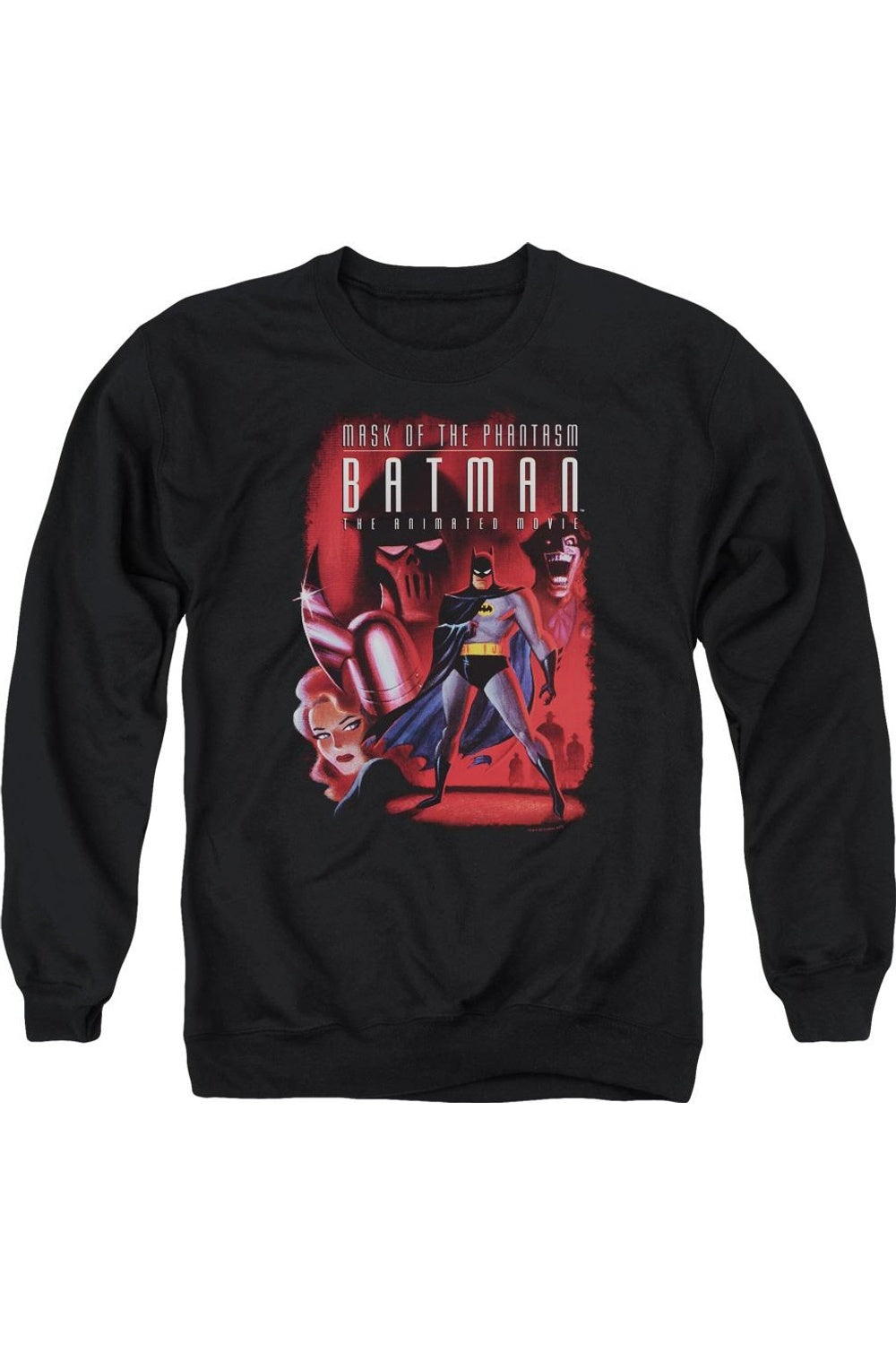 

Толстовка Batman Phantasm Cover для взрослых с круглым вырезом Gildan, черный