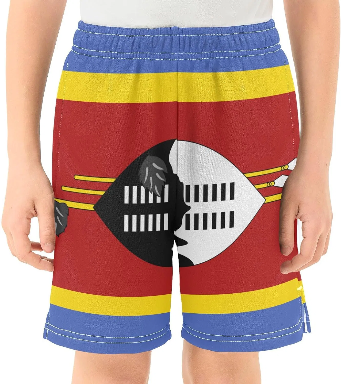 Детские шорты для активного отдыха GuoChe, цвет National Flag of Eswatini — фото 2