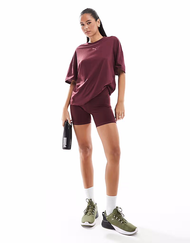 

Узкие шорты Puma Evolve Training шириной 5 дюймов бордового цвета