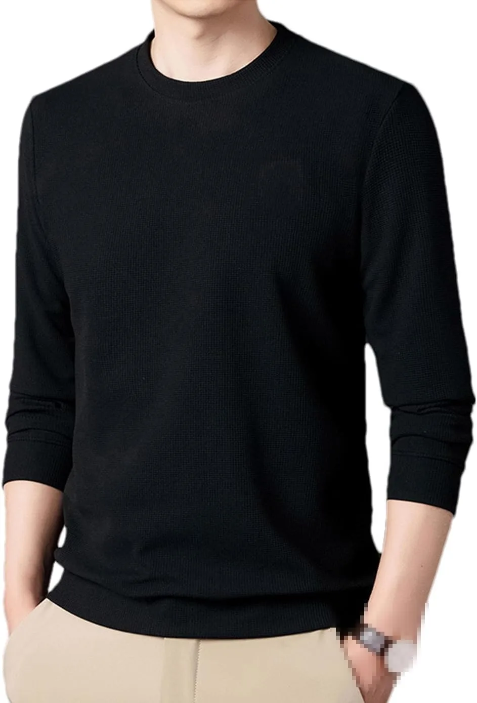 

Весенне-осенний свитер мужской O-Neck Slim Fit