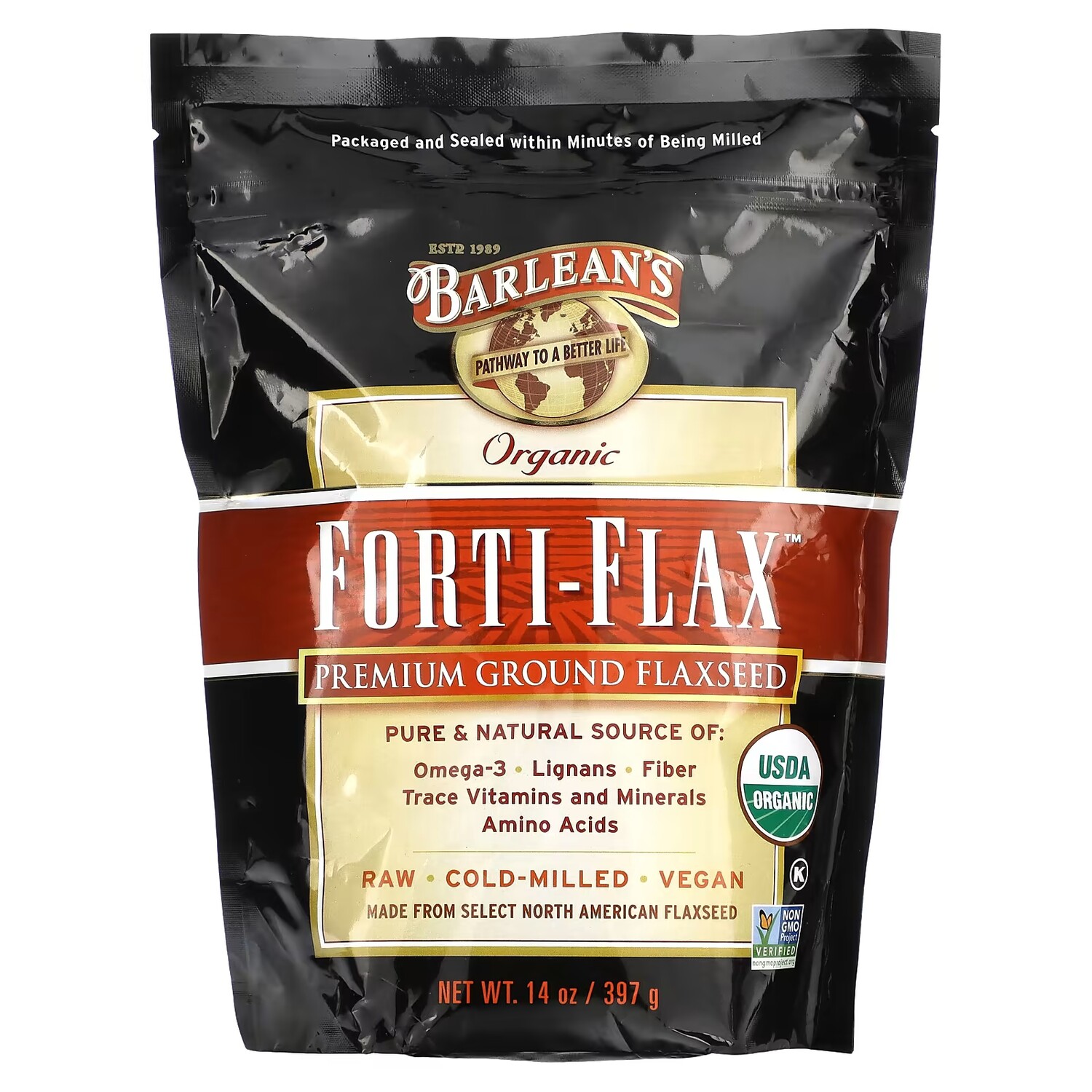 

Льняное семя Barlean's Organic Forti-Flax премиум-класса