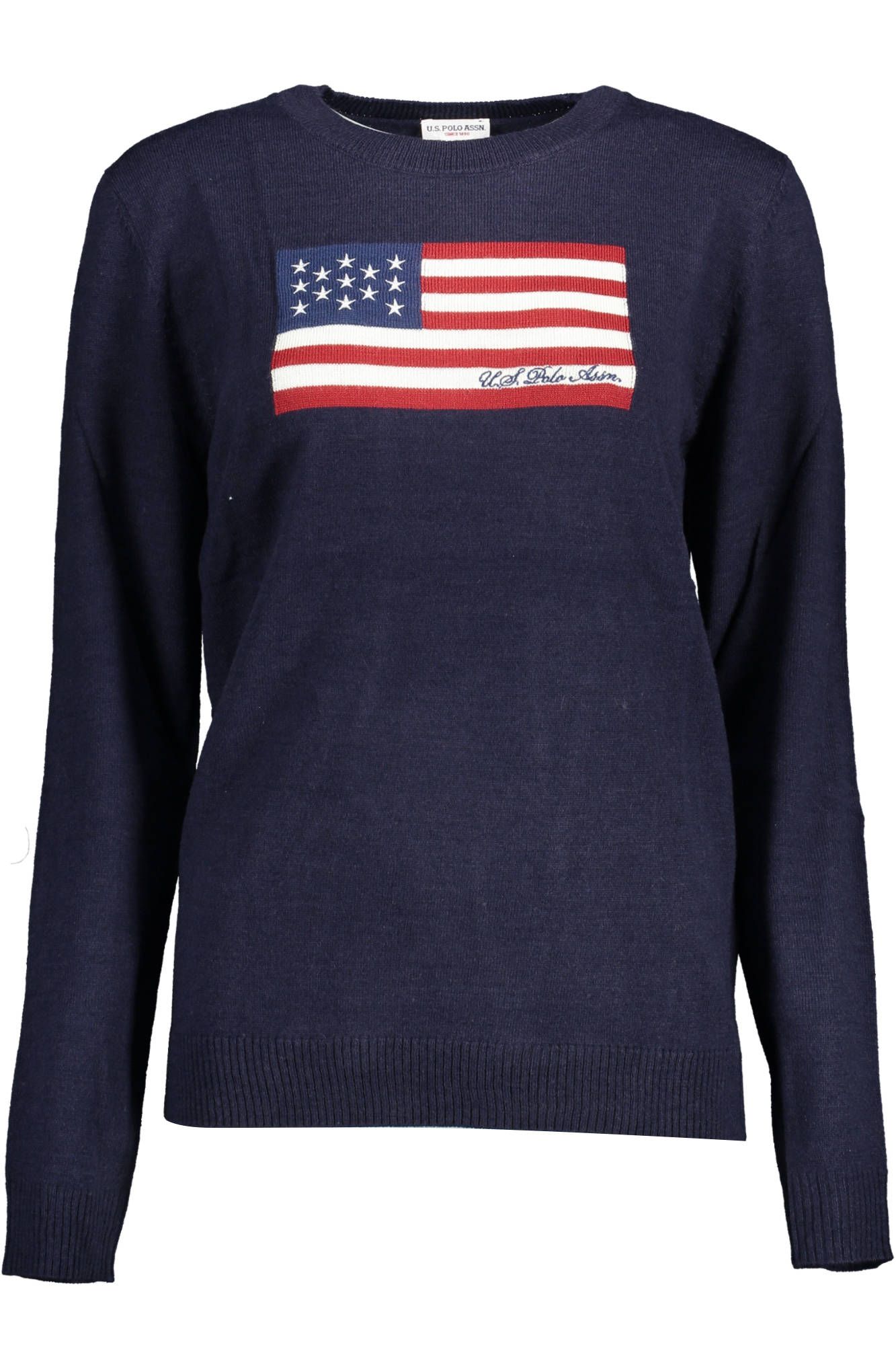 

Синий акриловый женский свитер U.S. Polo Assn.