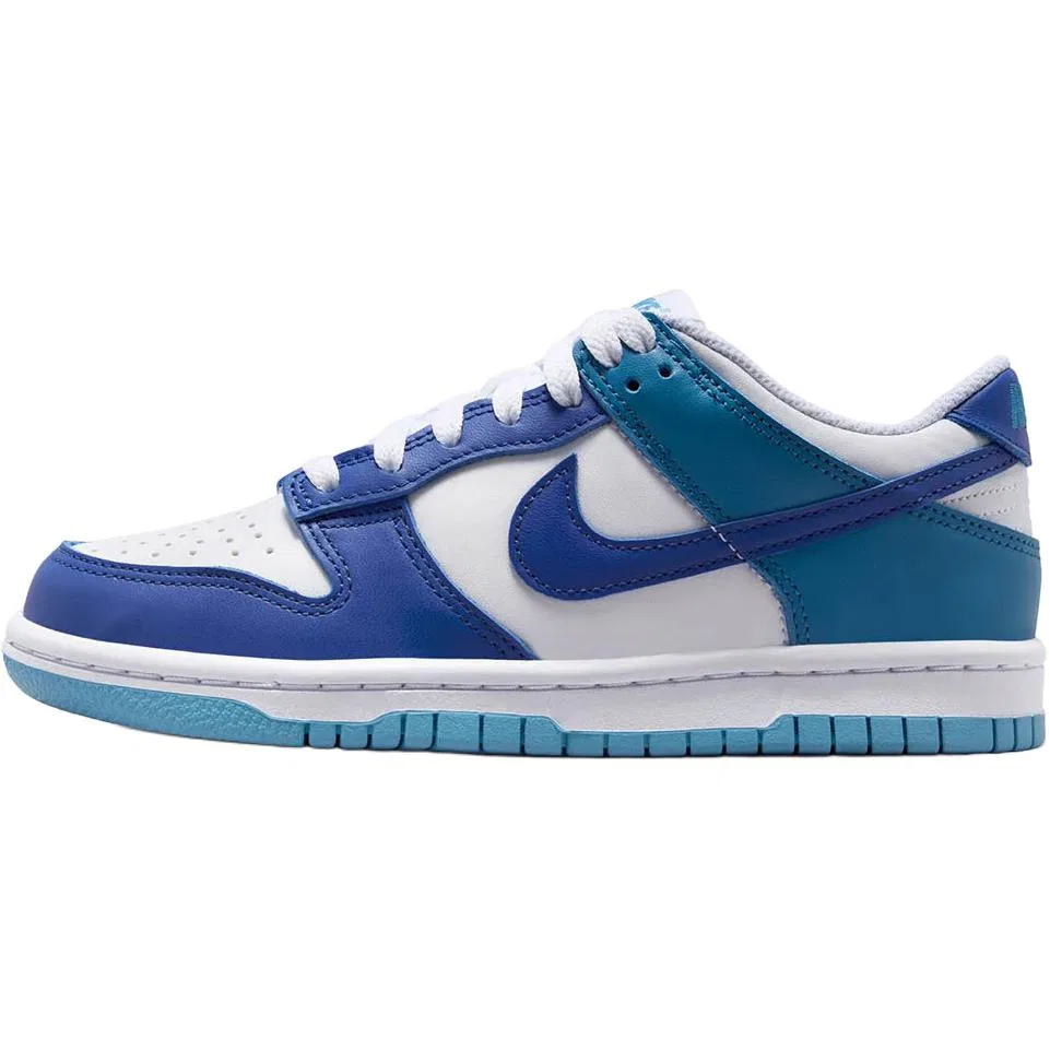 Кроссовки для скейтбординга Dunk Low top Kids' White Blue Kids' Nike