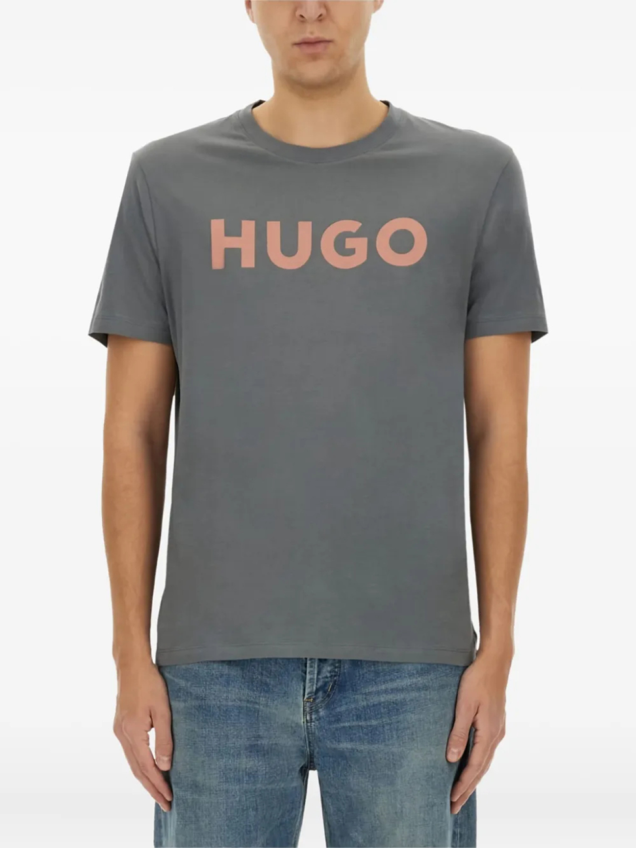 

Футболка с логотипом HUGO, серый