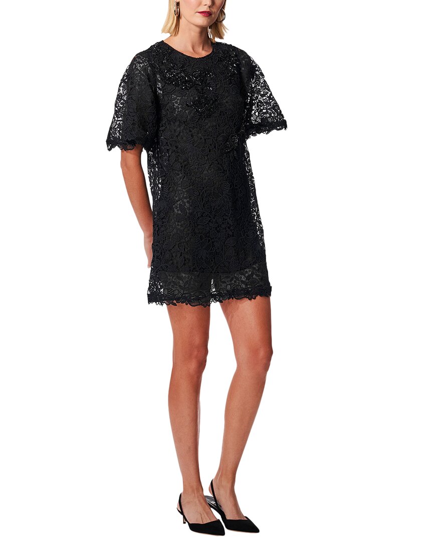 

Платье-трапеция Carolina Herrera с рукавами-фонариками, черный