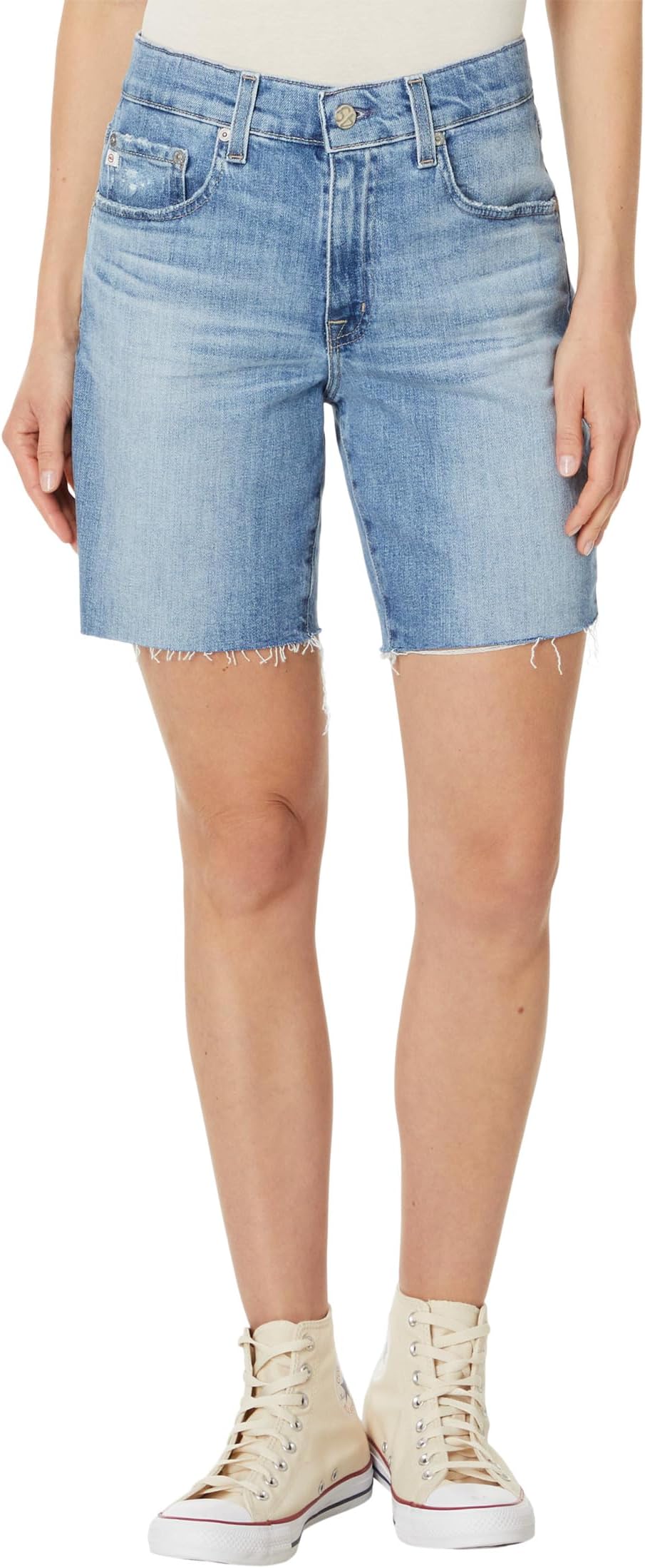 

Шорты AG Jeans Ex-boyfriend High Rise Slouchy Shorts, цвет 22 Years Palma