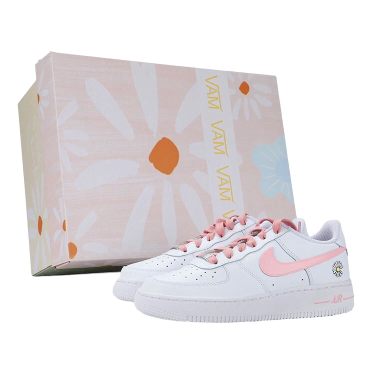 

Кроссовки Nike Air Force 1 Skateboarding Shoes Women's Low-top Powder, белый