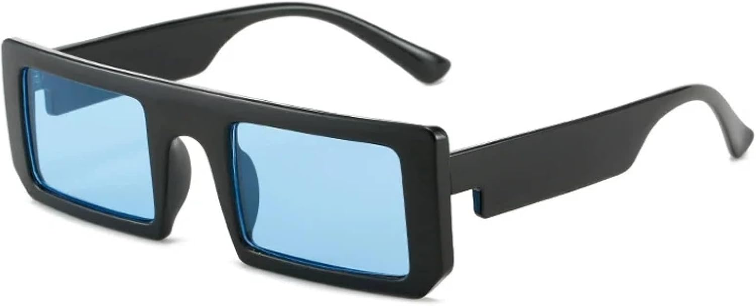 

Ретро-модные панк-солнцезащитные очки для женщин и мужчин, трендовые, роскошные, для летних путешествий и вождения, с защитой от УФ-излучения UV400 TKKTLLT, Black Blue