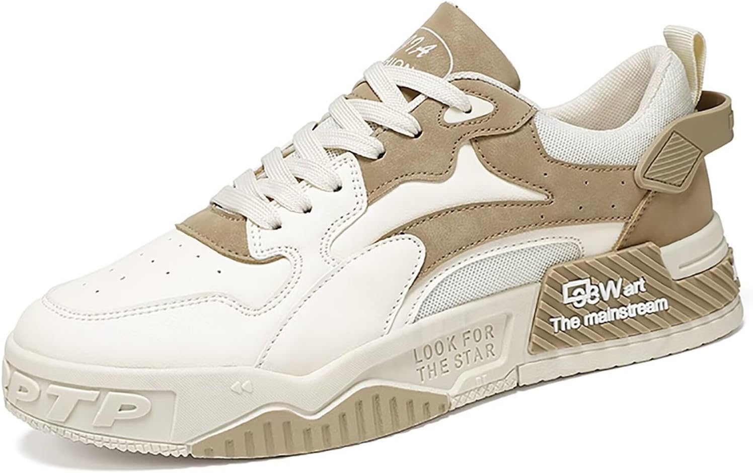 

Мужские прогулочные кроссовки, модные кеды, повседневные скейтбордические туфли, стильные, удобные, легкие Terbofin, бежевый